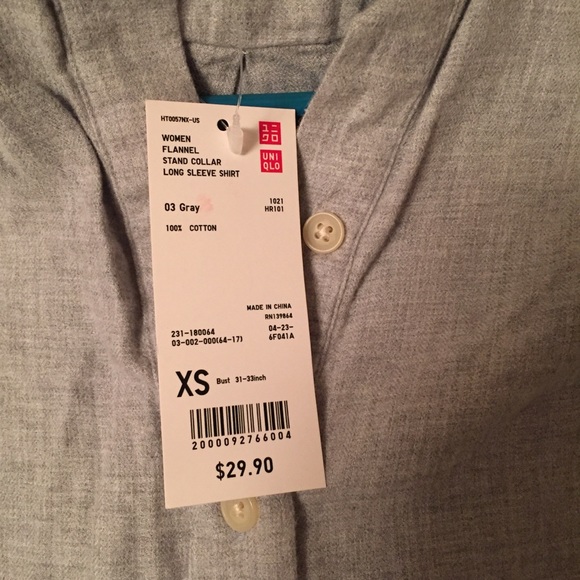 NWT Uniqlo Women flannel shirt XS - Picture 2 of 2